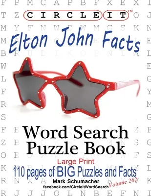 Zakroužkujte to, Elton John Fakta, Hledání slov, Puzzle Book - Circle It, Elton John Facts, Word Search, Puzzle Book