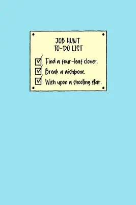 Seznam úkolů k hledání práce - Job Hunt To-Do List