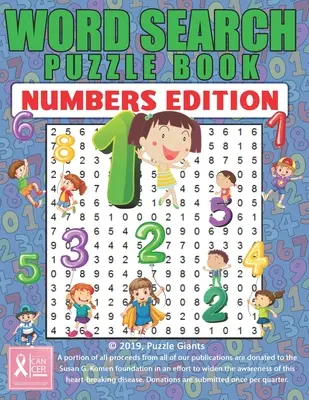 Kniha hádanek s hledáním slov: Vydání s čísly - Word Search Puzzle Book: Numbers Edition