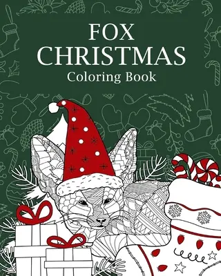 Liščí vánoční omalovánky - Fox Christmas Coloring Book
