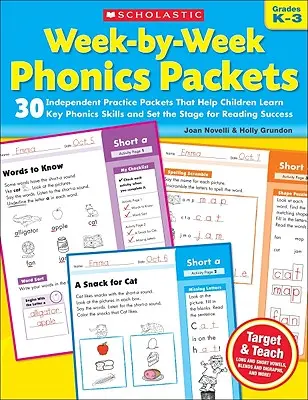 Fonetické balíčky pro každý týden: Třídy K-3 - Week-By-Week Phonics Packets: Grades K-3
