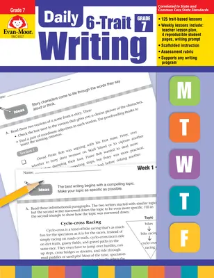 Každodenní psaní šestititulkových textů 7. třída - Daily 6-Trait Writing Grade 7