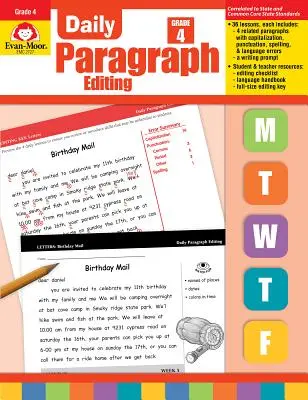 Denní úprava odstavců 4. třída - Daily Paragraph Editing Grade 4