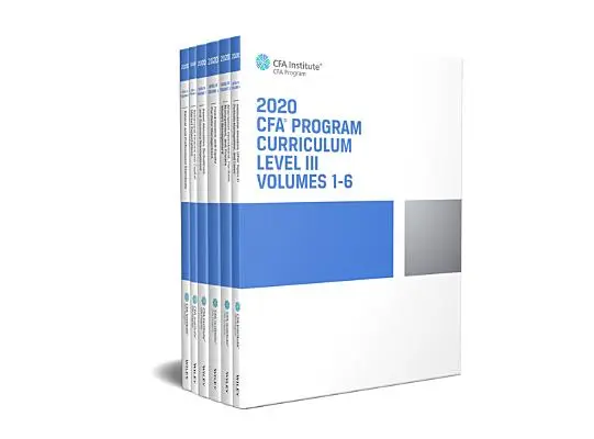Cfa Program Curriculum 2020 Level III, svazky 1 - 6 - Cfa Program Curriculum 2020 Level III, Volumes 1 - 6