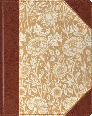 Jednosloupcová Bible pro deníky-ESV-Antique Floral Design - Single Column Journaling Bible-ESV-Antique Floral Design