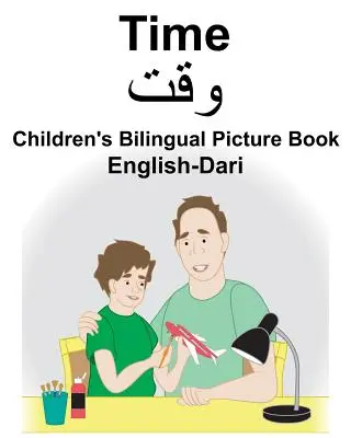 Anglicko-darijská časová dvojjazyčná obrázková kniha pro děti - English-Dari Time Children's Bilingual Picture Book