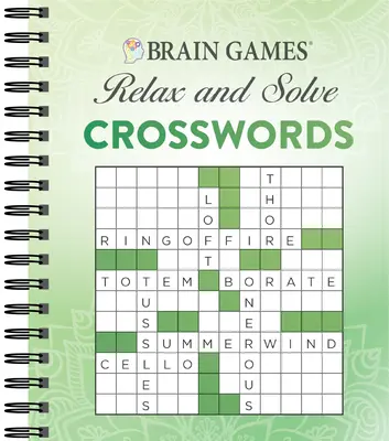 Hry na mozek - Relaxuj a řeš: Křížovky (zelená) - Brain Games - Relax and Solve: Crosswords (Green)