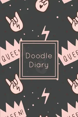 Deník na čmáranice: Dětský zápisník, deník, kniha, poznámkový blok, deník, deník, kniha - Doodle Diary: Writing Prompts & Blank Lined Drawing Pages, Girls Gift, Notebook, Journal, Book