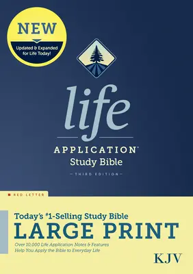 KJV Life Application Study Bible, třetí vydání, velký tisk (červené písmo, tvrdá vazba) - KJV Life Application Study Bible, Third Edition, Large Print (Red Letter, Hardcover)