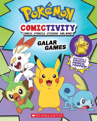 Pokmon Comictivity: Galar Games: Soutěžní kniha s komiksy, šablonami, samolepkami a dalšími materiály! - Pokmon Comictivity: Galar Games: Activity Book with Comics, Stencils, Stickers, and More!