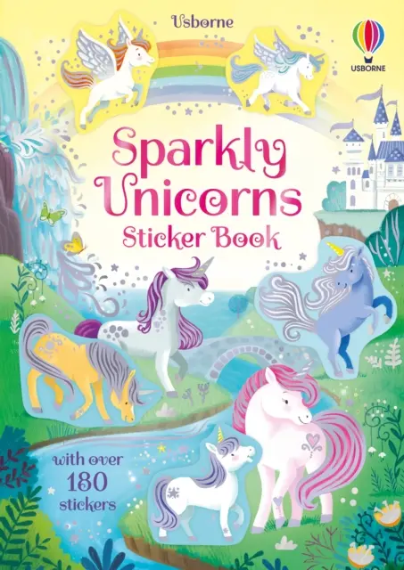 Třpytivé jednorožce Samolepková knížka - Sparkly Unicorns Sticker Book