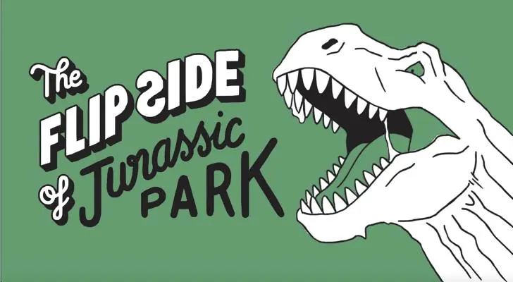Odvrácená strana Jurského parku: Filmová kniha na přeskáčku - The Flip Side of Jurassic Park: A Movie Flipbook