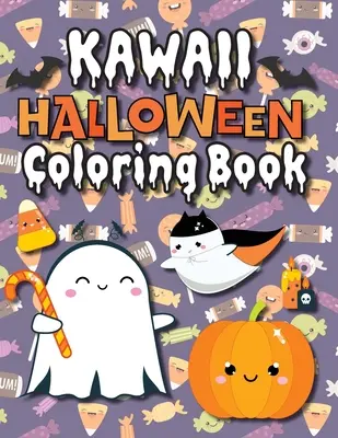 Kawaii halloweenské omalovánky: (věk 4-8, 6-12, 8-12, 12+) Celostránkové příšerky, strašidelná zvířata a další! (Halloweenský dárek pro děti, vnoučata, dospělé, - Kawaii Halloween Coloring Book: (Ages 4-8, 6-12, 8-12, 12+) Full-Page Monsters, Spooky Animals, and More! (Halloween Gift for Kids, Grandkids, Adults,