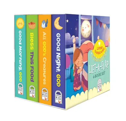 Náboženská sada 4 knih s klapkami pro malé sluneční paprsky (Little Sunbeams Religious Lift-A-Flap) - Little Sunbeams Religious Lift-A-Flap 4-Book Set