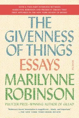 Danost věcí: Eseje - The Givenness of Things: Essays