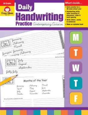Denní psaní rukou Současný kurzívní styl - Daily Handwriting Contemporary Cursive