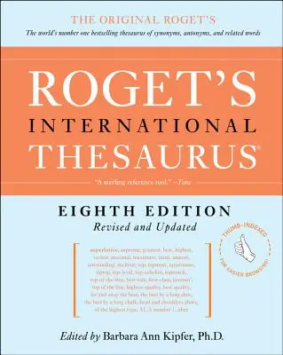 Rogetův mezinárodní tezaurus, 8. vydání [indexováno palcem] - Roget's International Thesaurus, 8th Edition [Thumb Indexed]
