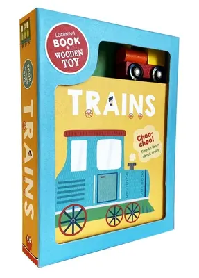 Vlaky: Vláčky: knížka a dřevěná sada hraček [s hračkou Wodden] - Trains: Book & Wooden Toy Set [With Wodden Toy]