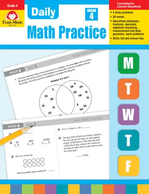 Denní procvičování matematiky, 4. třída - Daily Math Practice, Grade 4