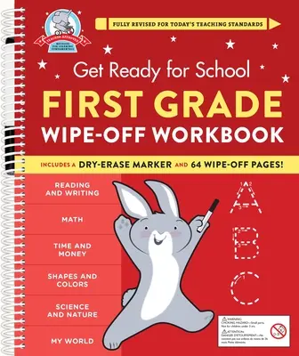 Připravte se na školu: Stírací sešit pro první třídu - Get Ready for School: First Grade Wipe-Off Workbook