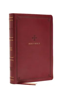 Nrsv, Katolická bible, tenké vydání, kožená, červená, pohodlný tisk: Bible svatá - Nrsv, Catholic Bible, Thinline Edition, Leathersoft, Red, Comfort Print: Holy Bible