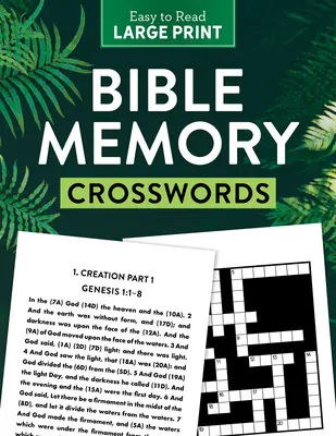 Biblické paměťové křížovky velký tisk - Bible Memory Crosswords Large Print