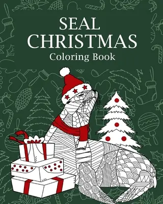 Tuleň Vánoční omalovánky - Seal Christmas Coloring Book
