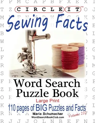 Zakroužkujte, Fakta o šití, Hledání slov, Puzzle Book - Circle It, Sewing Facts, Word Search, Puzzle Book