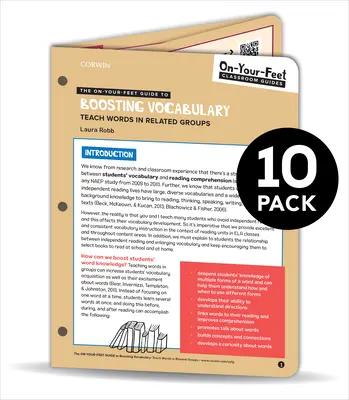 BUNDLE: Robb: Průvodce na vlastní kůži pro rozšíření slovní zásoby: 10 balíčků - BUNDLE: Robb: The On-Your-Feet Guide to Boosting Vocabulary: 10 Pack
