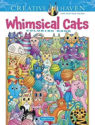Creative Haven Rozmarné kočky Omalovánky - Creative Haven Whimsical Cats Coloring Book