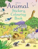 Samolepky a omalovánky zvířat - Animal Sticker and Colouring Book