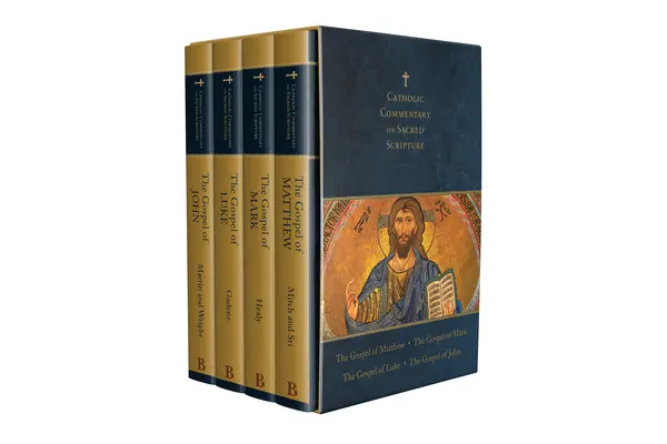 Čtyři evangelia Deluxe Boxed Set: Katolický komentář k Písmu svatému - Four Gospels Deluxe Boxed Set: Catholic Commentary on Sacred Scripture