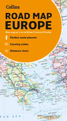 Collins Mapa Evropy - Collins Map of Europe