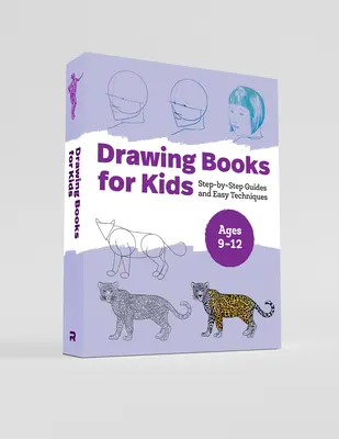 Kreslení pro děti v krabici: Návody krok za krokem a snadné techniky kreslení. - Drawing Books for Kids Box Set: Step-By-Step Guides and Easy Techniques