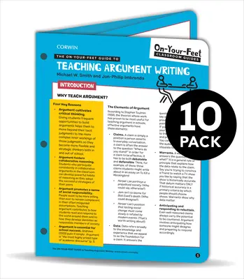 BUNDLE: Smith: Průvodce výukou argumentace: The On-Your-Feet Guide to Argument: 10 Pack - BUNDLE: Smith: The On-Your-Feet Guide to Argument: 10 Pack