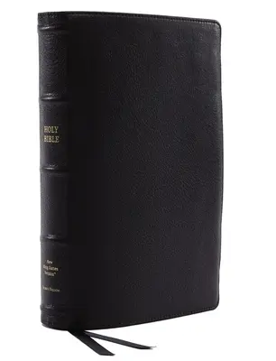 NKJV, Referenční bible, Klasické verše po verších, středový sloupec, prémiová kozí kůže, černá, kolekce Premier, edice s červeným písmem, komfortní tisk - Nkjv, Reference Bible, Classic Verse-By-Verse, Center-Column, Premium Goatskin Leather, Black, Premier Collection, Red Letter Edition, Comfort Print