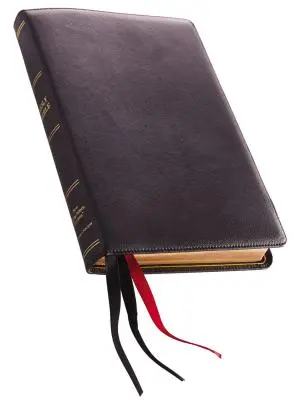 NKJV, Referenční bible, tenká linka, velký tisk, prémiová kůže, černá, sterlingové vydání, pohodlný tisk - NKJV, Thinline Reference Bible, Large Print, Premium Leather, Black, Sterling Edition, Comfort Print