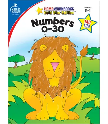 Čísla 0-30, třídy K - 1: Gold Star Edition - Numbers 0-30, Grades K - 1: Gold Star Edition