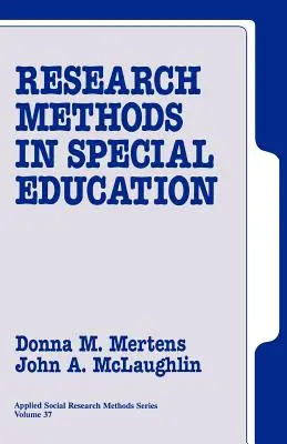 Výzkumné metody ve speciálním vzdělávání - Research Methods in Special Education