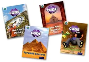 Projekt X CODE Extra: Divy světa a Pyramidové nebezpečí, smíšené balení po 4 kusech. - Project X CODE Extra: Purple Book Band, Oxford Level 8: Wonders of the World and Pyramid Peril, Mixed Pack of 4