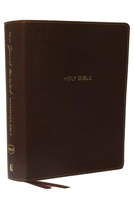 NKJV, Referenční bible Journal the Word, imitace kůže, hnědá, edice s červeným písmem, pohodlný tisk: Nechte Písmo vysvětlit Písmo. Přemýšlejte o tom, co - NKJV, Journal the Word Reference Bible, Imitation Leather, Brown, Red Letter Edition, Comfort Print: Let Scripture Explain Scripture. Reflect on What