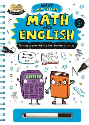 Pomoc s domácími úkoly: Matematika a angličtina: Obří pracovní sešit pro děti od 5 let: angličtina a matematika: Obří pracovní sešit pro děti od 5 let - Help with Homework: Math & English: Giant Wipe-Clean Workbook for 5+ Year-Olds