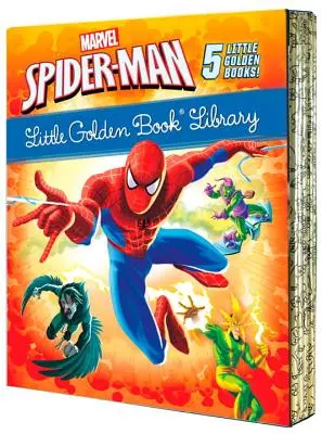 Spider-Man Malá zlatá knihovna (Marvel): Spider-Man!; V pasti Zeleného Goblina; Velký mráz!; Vysoké napětí!; Noc supa! - Spider-Man Little Golden Book Library (Marvel): Spider-Man!; Trapped by the Green Goblin; The Big Freeze!; High Voltage!; Night of the Vulture!