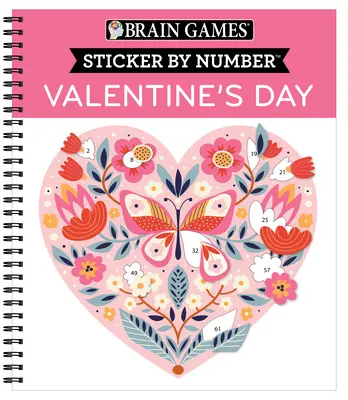 Hry na mozek - Samolepky podle čísel: Valentýn - hry s čísly - Brain Games - Sticker by Number: Valentine's Day