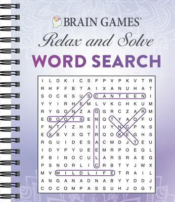 Hry na mozek - Odpočívej a řeš: (fialová) - Brain Games - Relax and Solve: Word Search (Purple)