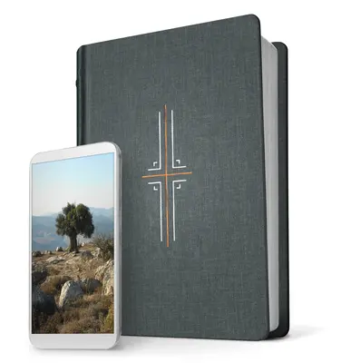 Bible NLT s vlákny (tvrdá plátěná vazba, šedá, indexovaná): Tisk+digitální Bible - Filament Bible NLT (Hardcover Cloth, Gray, Indexed): The Print+digital Bible