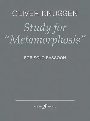 Učebnice pro Metamorphosis: Pro sólový fagot - Study for Metamorphosis: For Solo Bassoon