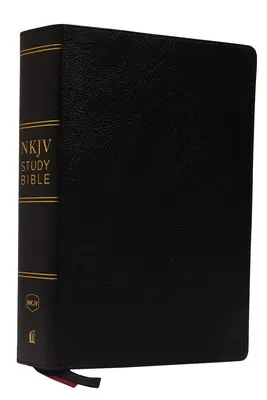 Studijní bible NKJV, prémiová lepená kůže, černá, edice s červenými písmeny, komfortní tisk: Kompletní pomůcka pro studium Božího slova. - NKJV Study Bible, Premium Bonded Leather, Black, Red Letter Edition, Comfort Print: The Complete Resource for Studying God's Word