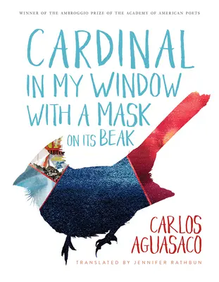 Kardinál v mém okně s maskou na zobáku - Cardinal in My Window with a Mask on Its Beak