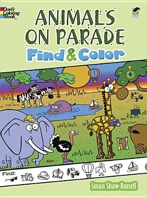Zvířata na přehlídce Hledej a vybarvuj - Animals on Parade Find and Color
